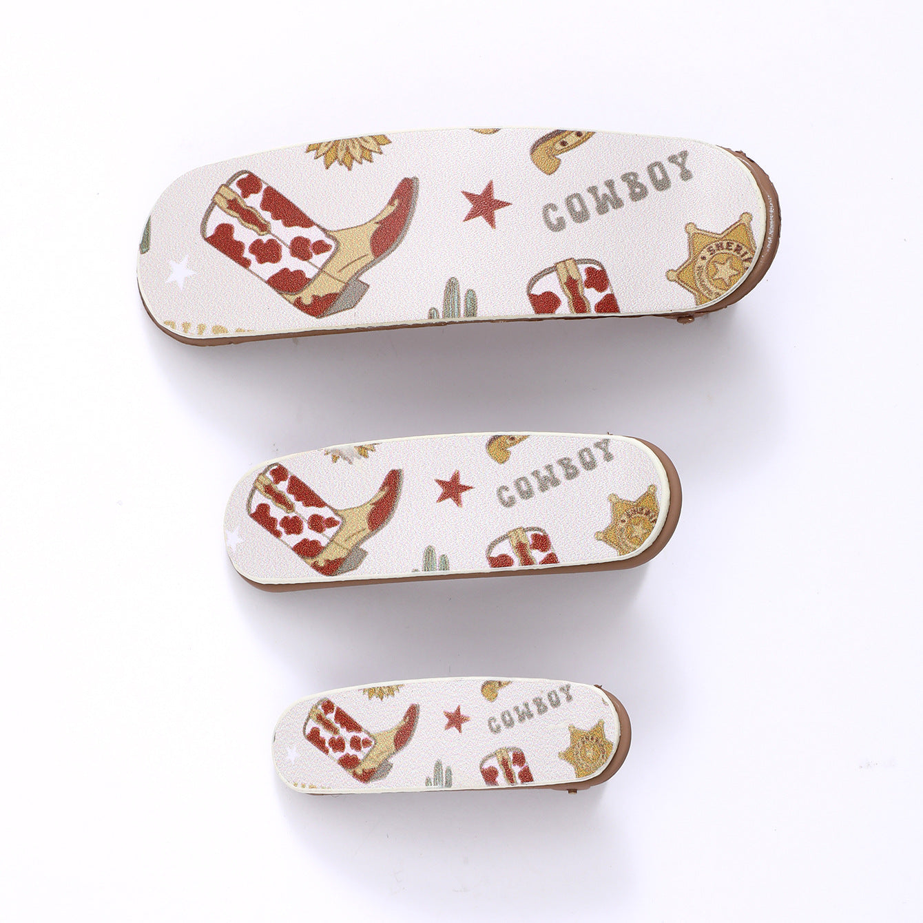 Wholesale retro multi-color sunflower bull head letter pattern hairpin